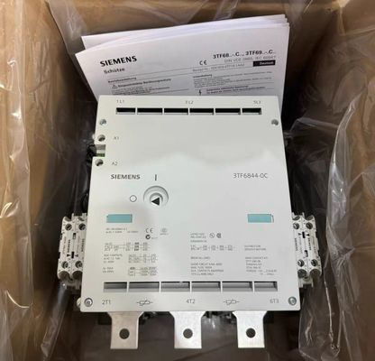 Siemens 3TF6844-0CM7 vacuum contactor AC-3e/AC-3 630 A, 335 kW / 400 V, Ue 690 V, 3-pole, Uc: 230-276 V AC(50/60 Hz) drive: conventional auxiliary contacts 4 NO + 4 NC